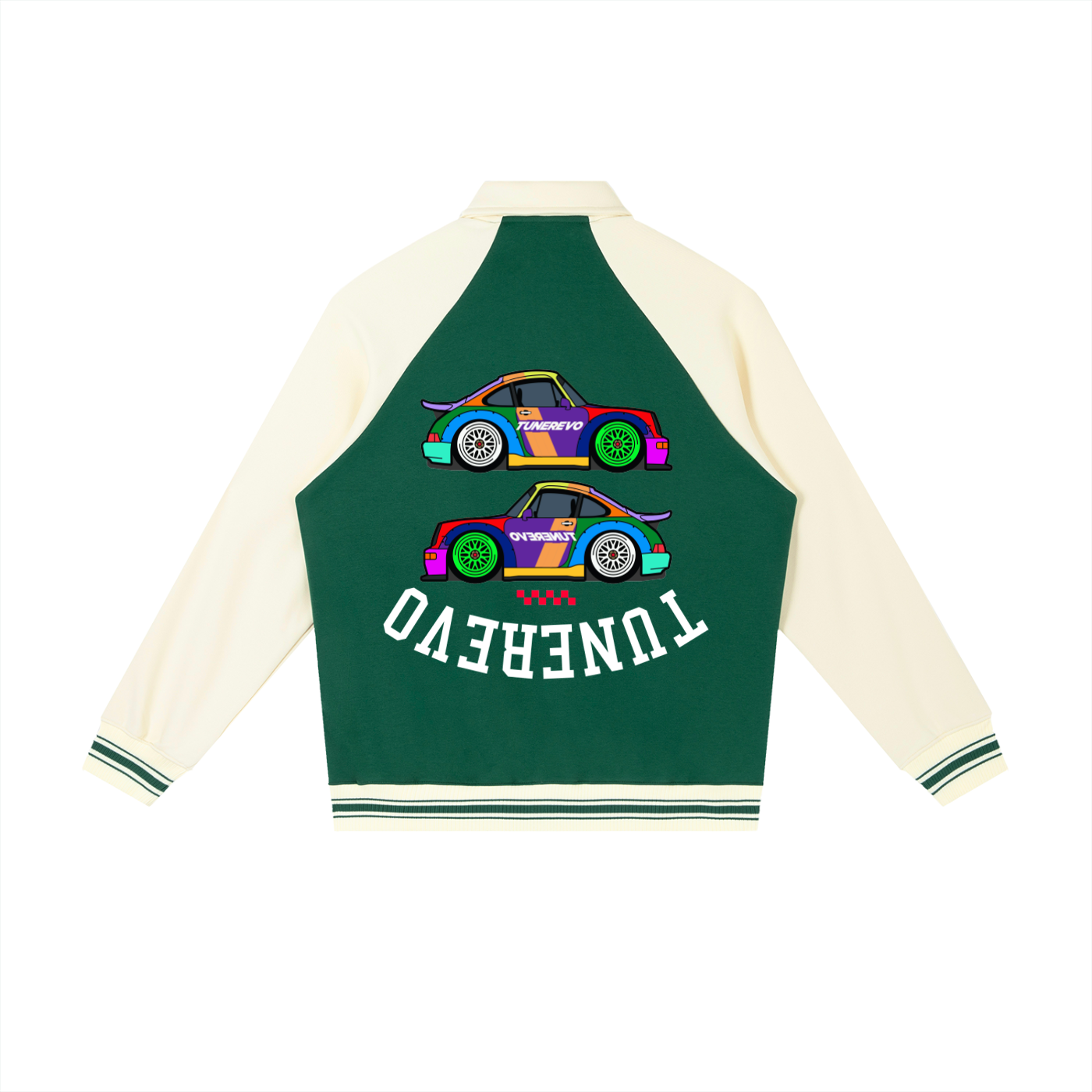 TE Porsche Raglan Sleeve Baseball Jacket