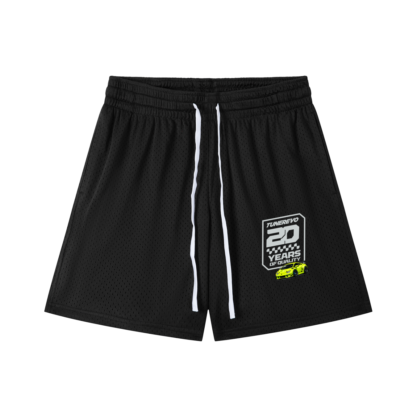 the 20 YR Stamp Drawstring Shorts