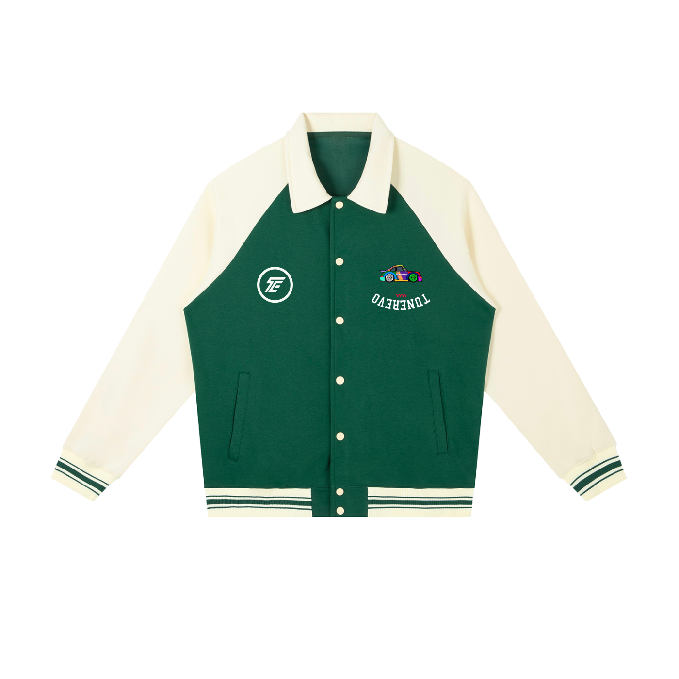 TE Porsche Raglan Sleeve Baseball Jacket