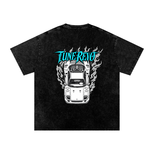 Snow Washed Oversized Cotton T-ShirtThe Burn Out Tee